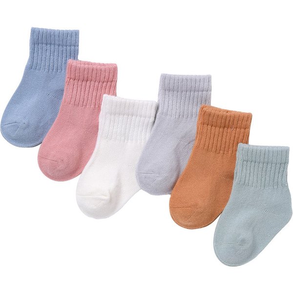 Lawadka 6 paires/ensemble nouveau-né bébé garçon chaussettes coton bébé fille chaussettes automne hiver bébé chaussettes pour filles dessin animé rayé infantile chose