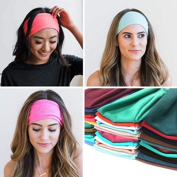 Frauen Baumwolle Stirnband Mode Haarbänder für Frau Solide Turban Twist Gestrickte Haarband Twisted Knotted Headwrap Zubehör