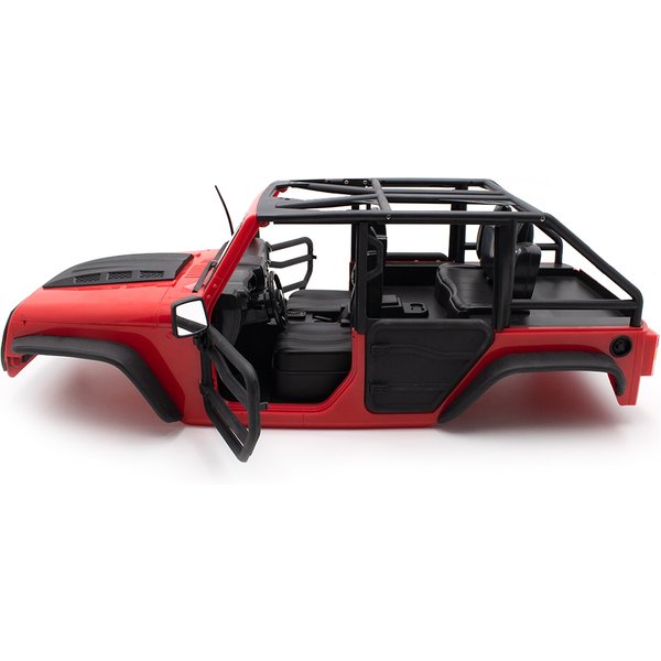 KYX Racing ABS Jeep Wrangler corps dur toit Convertible corps de voiture RC pour voiture sur chenilles RC Axial SCX10 II 90046 coque de carrosserie 313mm