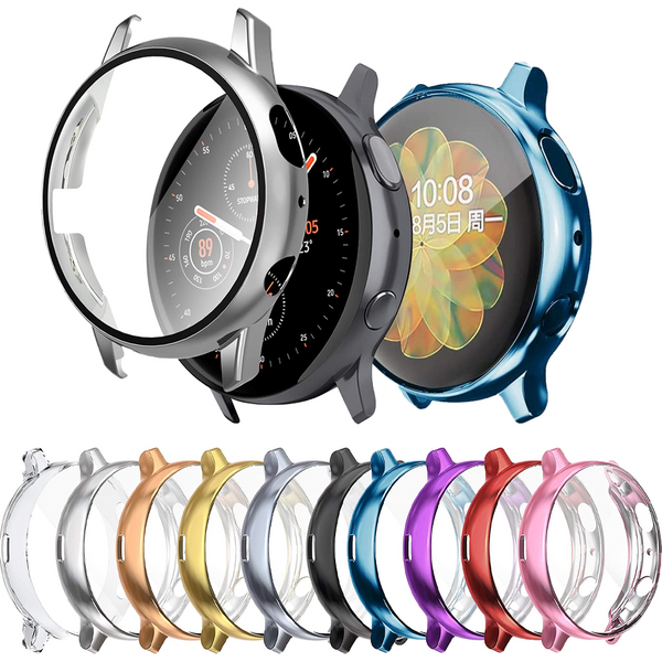 Coque pour Samsung galaxy watch active 2/1 44mm 42mm, accessoires pare-chocs pour montre intelligente, Protection d'écran à couverture complète