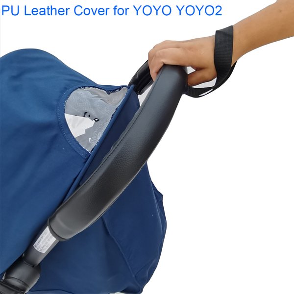 COLU KID ® Baby Kinderwagen Zubehör PU Leder Schutzhülle Abdeckung der Armlehne und Griff für Babyzen Yoyo Yoyo2 Kinderwagen