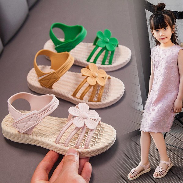 Sandales d'été pour filles, chaussures de princesse astronomique souples pour enfants, chaussures de bébé pour petite fille, style sauvage, nouvelle mode, 2020