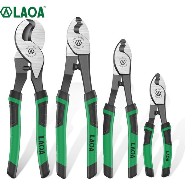 LAOA Cable Cutter CR-V Crimping Pliers Bolt Cutting Electrical Wire Stripper Combination Multifunction Hand Tools Anti-Slip
