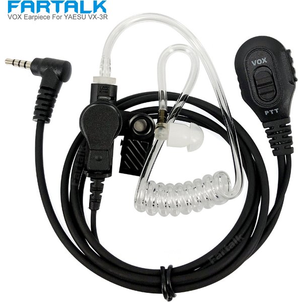 VOX Earpiece Headset Mic For YAESU VERTEX VX-3R FT-60R FT1DR FT2DR VX-10 VX-17 VX-110 VX-150 VX-130 Walkie Talkie Radio