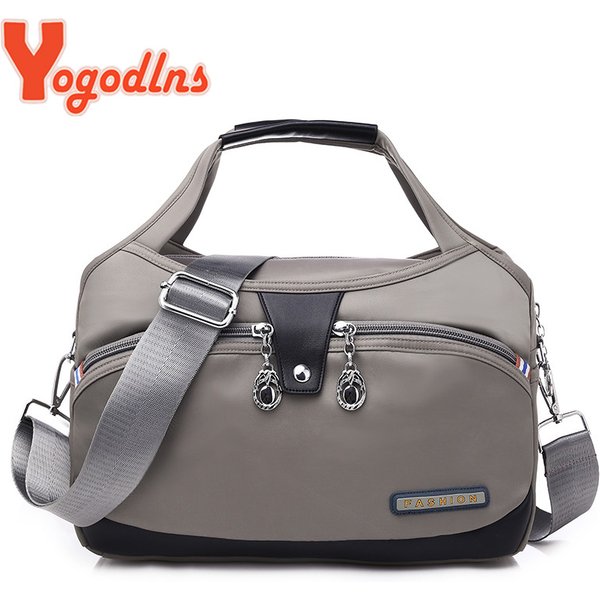 Yogodlns Nylon Shoulder Women's Bag Waterproof Handbag Large Capacity Crossbody Bag Fashion lady Handle Bag Multifunction Purse