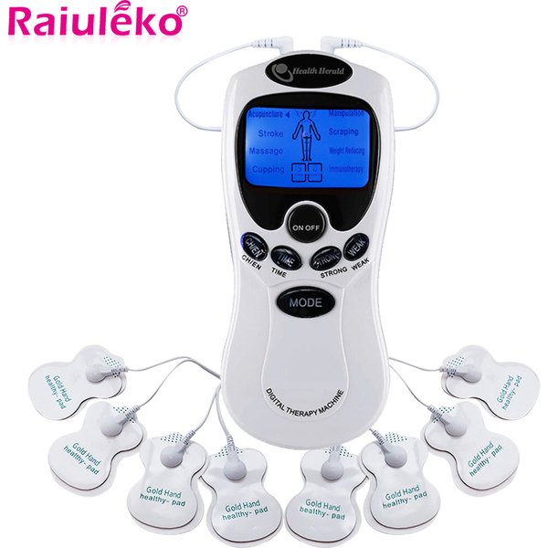 Elektrisches Massagegerät mit Doppelausgang EMS-Stimulator Ganzkörper-Entspannung Muskel-Digitalpuls TENS Akupunktur-Massagegerät