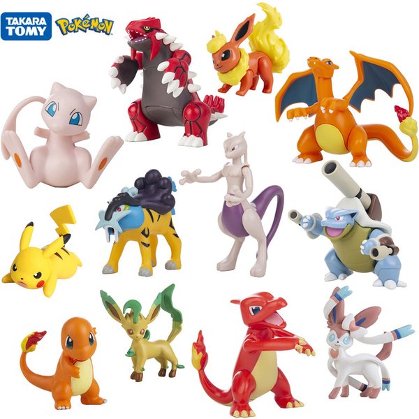 Figurines de dessins animés Pokémon, 3-13cm, nouveau film, Pikachu, Mewtwo, Gurado, Blastoise, collection de figurines d'action, jouets, cadeaux