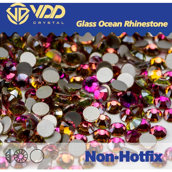 VDD 038 Rose Flare verre cristal Non correcteur Strass Flatback Strass paillettes pierres 3D Nail Art accessoires bricolage стразы