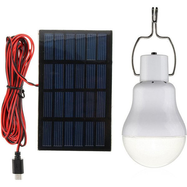 Lampe solaire Portable avec crochet, imperméable, pour l'extérieur, Camping, jardin, cour, éclairage de chemin, ampoule de secours pour la pêche