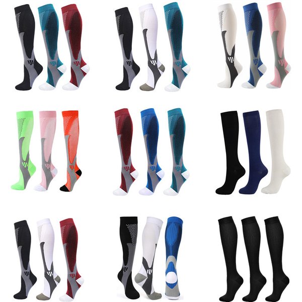 3/4/5/6 paires en gros nouvelles chaussettes de Compression hommes femmes varices médicales œdème diabète chaussettes Football bas de Football