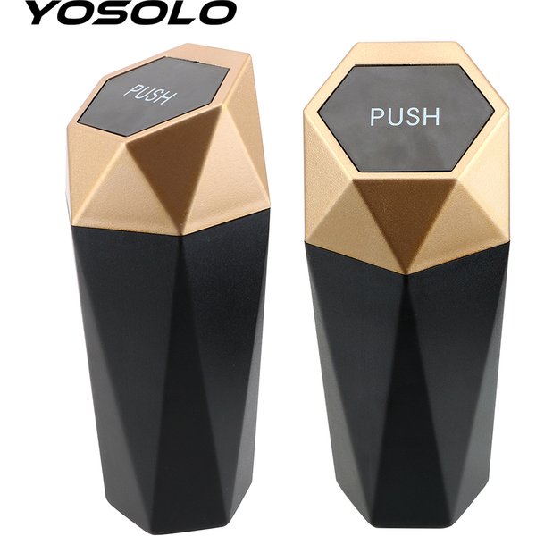 YOSOLO Mini poubelle poubelle voiture poubelle pour voiture maison chambre bureau Portable voiture poubelle avec couvercle accessoires intérieurs