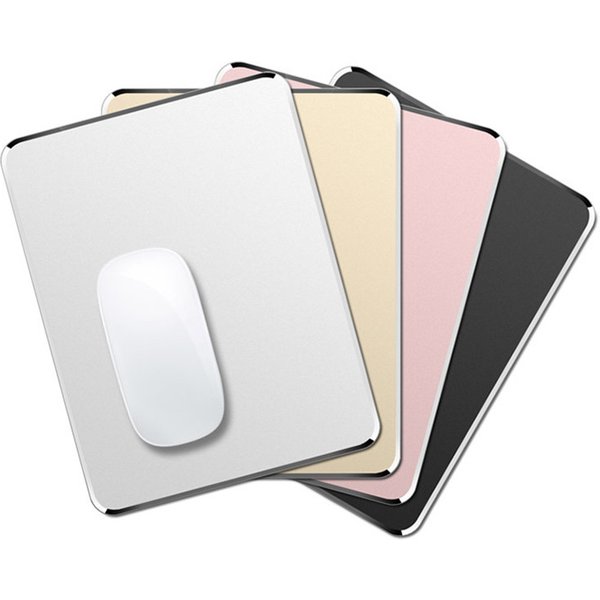 Tapis de souris en aluminium et métal, dur, lisse, mat, fin, antidérapant, étanche, contrôle rapide et précis, pour le bureau et la maison