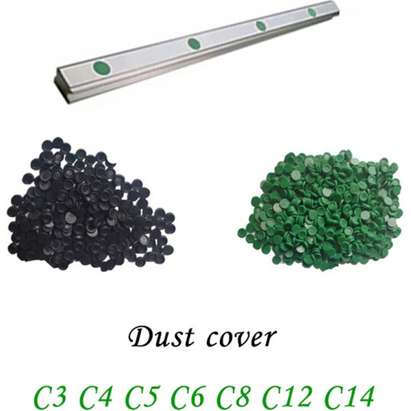 Couvercle anti-poussière en plastique et Nylon, 100 pièces, capuchons verts de protection pour HGR15 HGR20/25/30/35/45 MGN9 MGN12 MGN7 MGN15, Guides de Rail linéaire CNC Par
