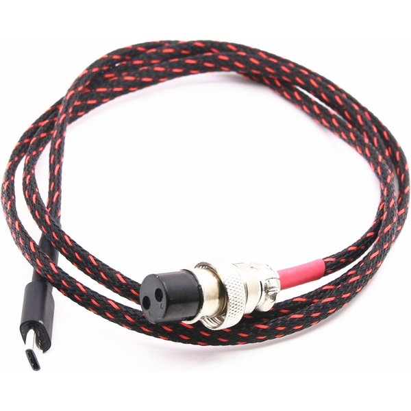 1,0 M GX16 2Pin Zu TYPE-C USB DC Netzteil Kabel Für Linear LPS Hallo-fi DC Power Kabel
