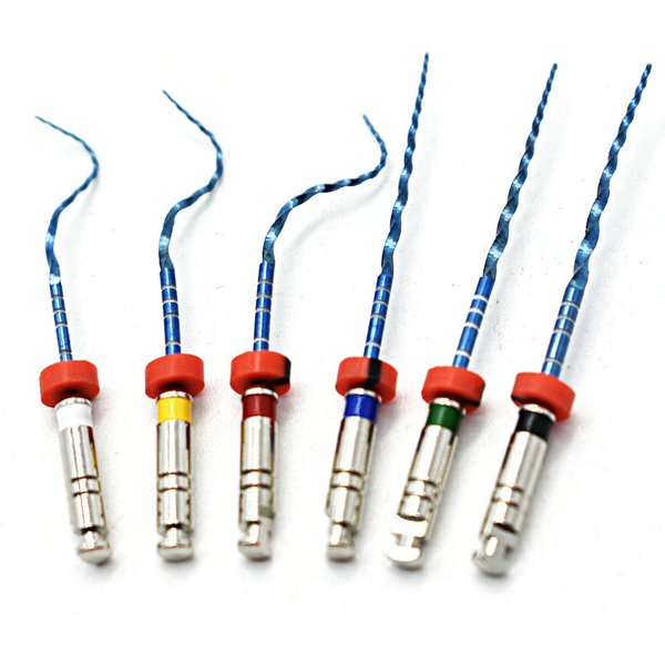 Dental Instrument 04, konische rotierende blaue Feilen, endodontische Wurzelkanalfeilen für Zahnmedizin-Werkzeug