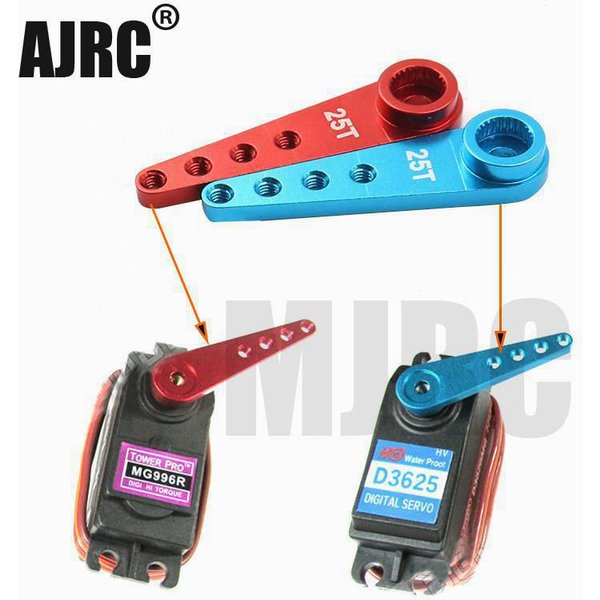 Bras de Servo de direction étendu en métal, 1/8 1/10 25t, pour pièces de piste automobile Rc, bras de direction en alliage d'aluminium Axial D90 Traxxas Trx4