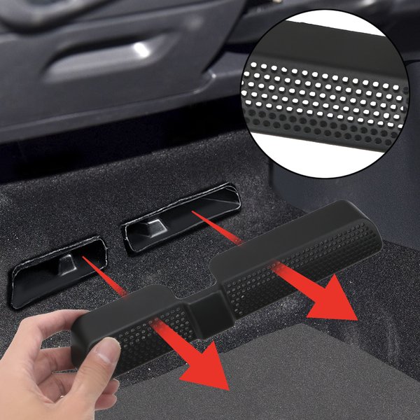 ABS Dustproof For Skoda Kodiaq 2016 2017 2018 2PCS/Set Car Air Outlet Cover Back Seat Under Ventilation Car Vent Cover