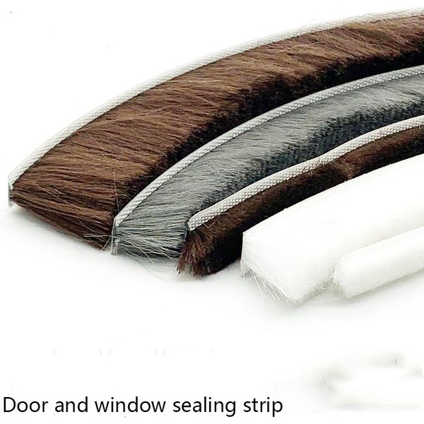 Bande de scellage auto-adhésive pour porte et fenêtre, 3 mètres, bande de brosse, pour porte de maison, fenêtre, isolation phonique, Film d'étanchéité pour porte, bande météo Swal