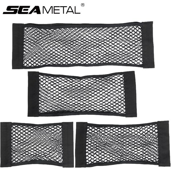 Sac de rangement pour coffre de voiture, filets en maille de Nylon, organisateur de coffre arrière de voiture, corde élastique, support de filet pour bagages, fournitures de véhicule de poche