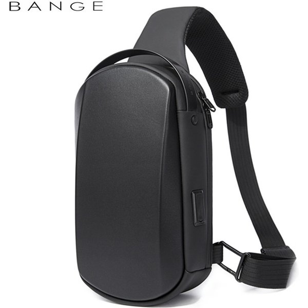 BANGE nouveau multifonction USB sac à bandoulière sac à bandoulière homme TPU étanche voyage fronde sac de messager sac de poitrine pour homme