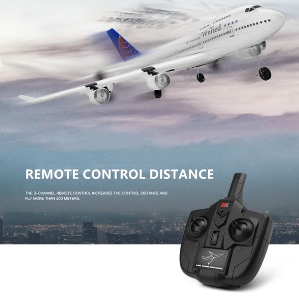 Avion RC à aile fixe 300M 6 axes avec gyroscope, 3 canaux, en EPP léger, avec fonctions de 3D Flip et Roll, propulsion par recul et double alimentation, modèle de jet à lancer