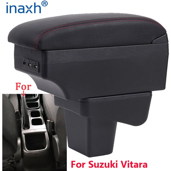 Accoudoir central dédié pour Suzuki Vitara, pièces de rénovation, boîte de rangement, accessoires de voiture, intérieur USB facile à installer