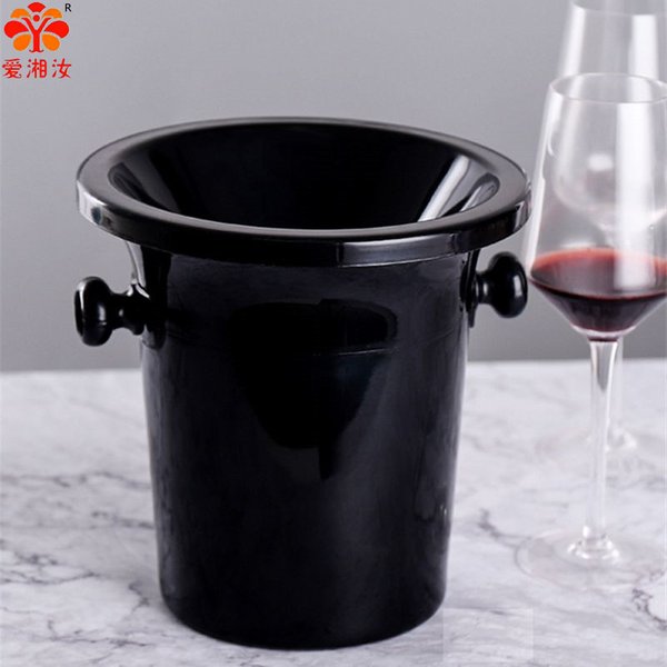 Nouveaux barils de dégustation de vin, baril de crachat de dégustation de vin de fête de dégustation, couvercle d'entonnoir de seau de volom en plastique noir, accessoires de Bar