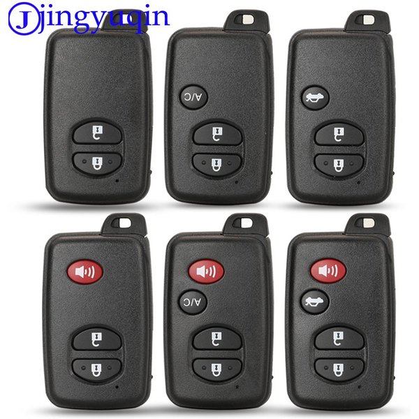 jingyuqin Replacement Remote 2/3/4 B Car Smart Key Case For Toyota Camry Key Cover FOB Shell Blank