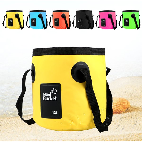 12L Wasserdicht Falten Eimer Auto Waschen Eimer Multifunktions Schüssel Waschbecken Waschen Tasche Tragbare Outdoor Reise Faltbare Wasser Eimer