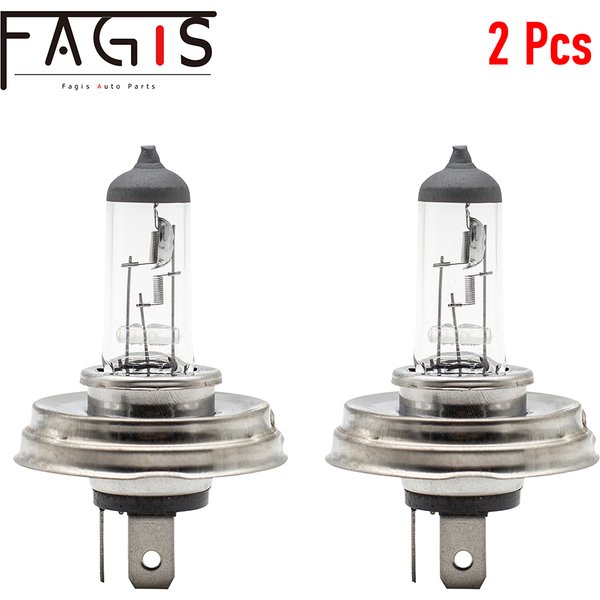 Fagis 2 Pcs H4 9003 HB2 P45T 12v 60/55w Verre Clair Automatique De Phare de Voiture Ampoules Halogènes De Voiture Lumières Lampes