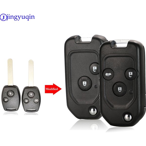 Jingyuqin modifizierte 2003 Knöpfe Autos chl üssel für Honda Accord Pilot Cr-V Schlüssel gehäuse Civic Insight Ridge line 2014-2018