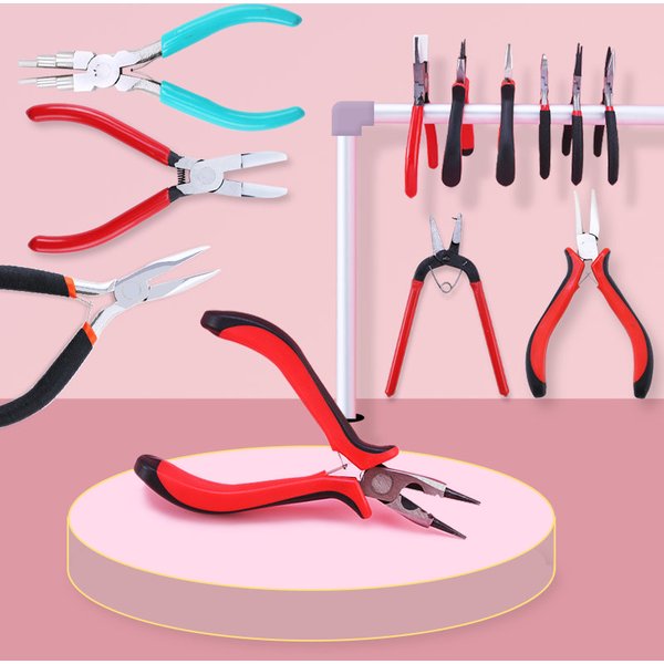 Pince à bijoux en acier au carbone, outils et équipement de bijoux, outil fait main exécutif, artisanat, accessoires de bricolage, pince antarctique, 1 pièce