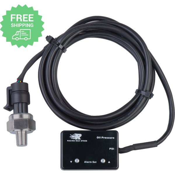 Darmowa wysyłka Auto motocykl 200psi 1/8 Npt cyfrowy wskaźnik oleju ciężarowego ciśnienie wyświetlacz Led Boost wskaźniki/miernik z czujnikiem