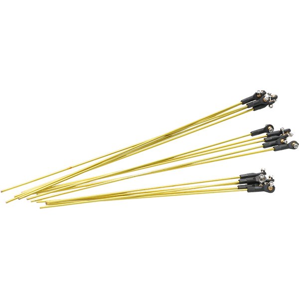 5PCS M2 Zugstange Gestänge 2mm Servo Lenkgestänge Mit Ball Ende Gemeinsame Schraube Muttern Ersatzteile für DIY RC Bürstenlosen Boot Modell