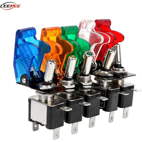 12V Wippschalter Panel SPST Kippschalter Licht Tasten Zündungen Boost Racing Auto Marine Boot Off Road 4x4 Lkw Anhänger Zubehör