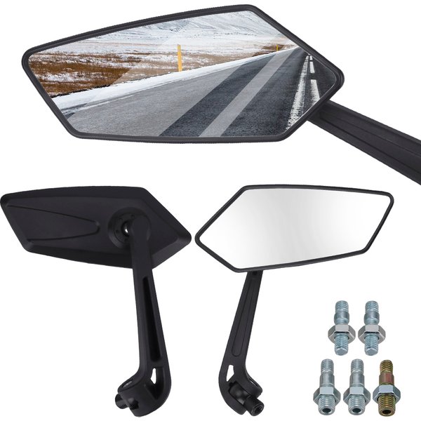 YOSOLO-Rétroviseurs Latéraux de Moto, Accessoires Universels Noirs pour 73Inboulon tor
