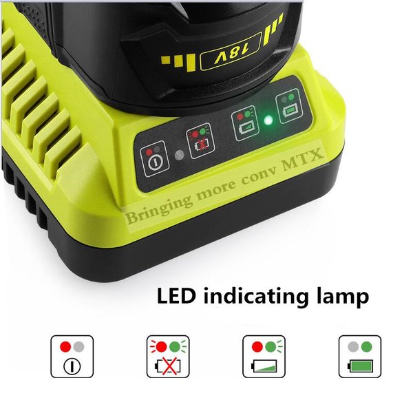 NEUESTES Ryobi-Ladegerät P117 Ersatzladegerät für Ryobi Ni-CD Ni-MH Li-Ion 12V 14.4V 18V Akku P107 P108 P110 Schnellladung