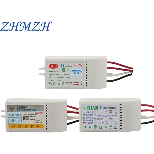 Pilote LED 220V à DC3V 1-36 pièces 40-60 pièces 50-80 pièces transformateur électronique LED contrôleur LED alimentation transformateurs d'éclairage