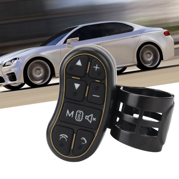 Bouton de commande de direction universel pour voiture, navigation, DVD, télécommande sans fil, contrôleur de volant de voiture applicable