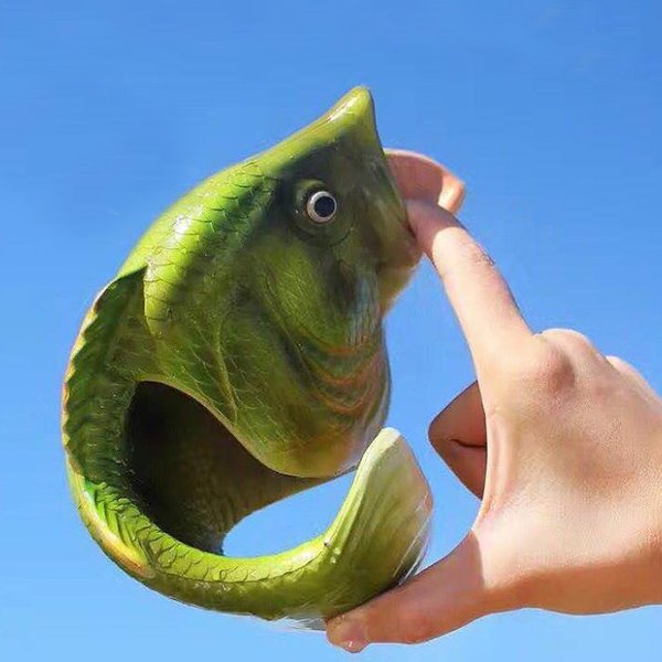 Fish Flip Flops for Children Slippers Family Summer Beach Shoes Slides Baby Bathroom Shoes Flats Funny Crazzy Kids Fish Sandals