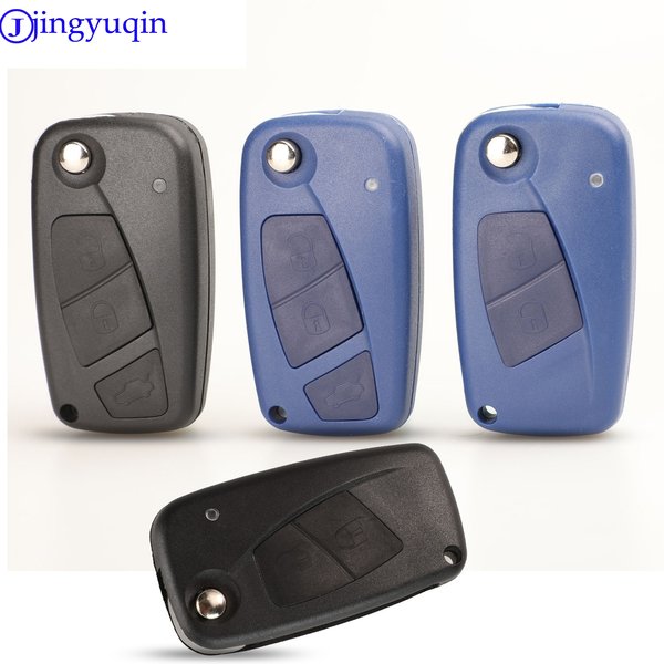 Jingyuqin Fernbedienung Klapp Auto Abdeckung Schlüssel Shell Fall Für Fiat Punto Ducato Stilo Panda Idee Doblo Bravo Keyless Fob 3B