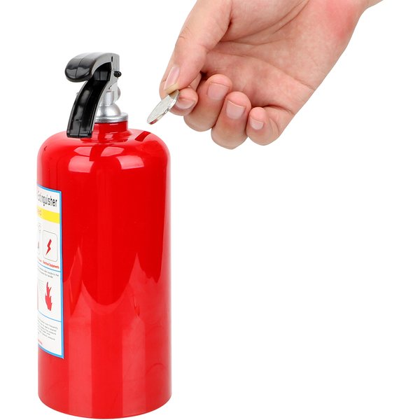 Fire Extinguisher Money Boxes Birthday Gift for Kids Creative Coin Piggy Banks Plastic Money Saving Box
