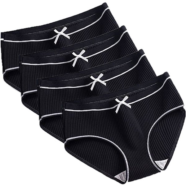 Women's Cotton Panties For Women 4Pcs Young Girl Panties Lovely Women Panties Ladies Threaded Breathable Women's Panties 2020