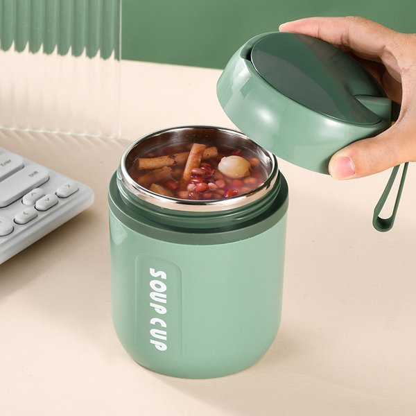 Boîte à lunch thermique double en acier inoxydable, haute qualité, isolation à long terme, boîte à bento, bureau, école, récipient de stockage des aliments
