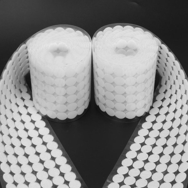 1000 Pairs Self Adhesive Fastener Tape Dots 10/15/20mm Disc Adhesive Strong Glue Magic Sticker Round Fastener Hook and Loop Tape