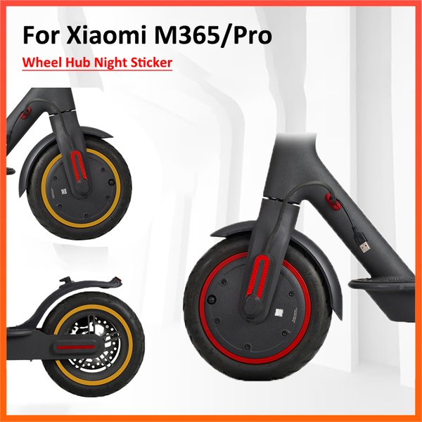 M365 1s E-Scooter Wheel Hub Protective Reflective Sticker For Xiaomi Pro Electric Scooter Wheel Sticker Parts