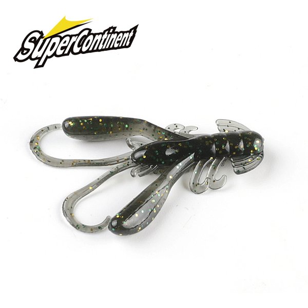 2023 Supercontinent 15 pièces/lot appât souple Silicone leurres ver 4cm 1.6g leurres de pêche attrayant crevette odeur sel Wobbler