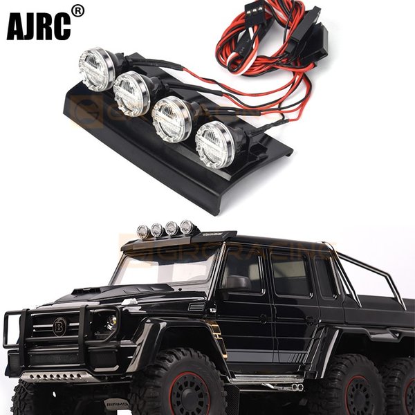 Éclairage de toit/projecteur/projecteur de fond # G162f pour voiture d'escalade 1/10 Rc Traxxas Trx4 G500 Trx6 G63