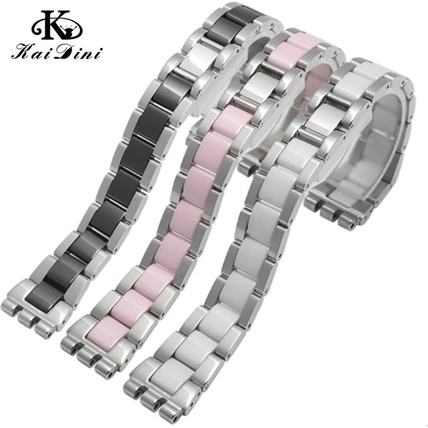 17mm für Muster Frau Uhren armband weiß Keramik Armband hochwertiges Edelstahl armband ygs716 yas100 yls141 weibliches Armband
