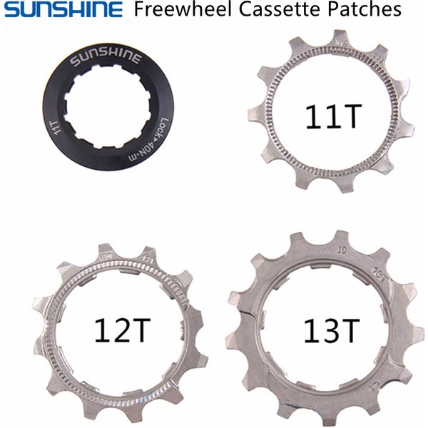 SUNSHINE Bicycle Flywheel Pinion Repair Parts 8/9/10/11/12speed Bike Cassette 11T 12T 13T Bicycle Flywheel Locking Cover General